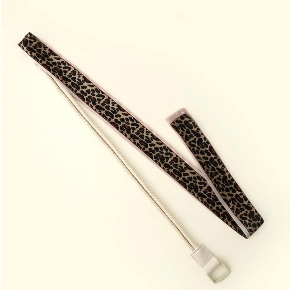 Cheetah Silk Scarf Wrap Adjustable Belt - Picture 2 of 11